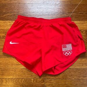 Nike Red Women's Olympic Athletic Shorts